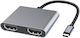 Microconnect Μετατροπέας USB-C male σε HDMI 2x female (USB3.1CHDMIX2)