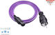 Melodika Schuko - IEC C13 Cable 2.5m Purple (MDP25)