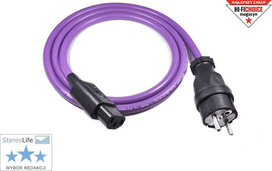 Melodika Schuko - IEC C13 Cable 2.5m Purple (MDP25)