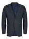Men's Winter Suit Jacket Slim Fit Blue