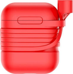 Baseus Калъф в Червен цвят за Apple AirPods 1 / AirPods 2