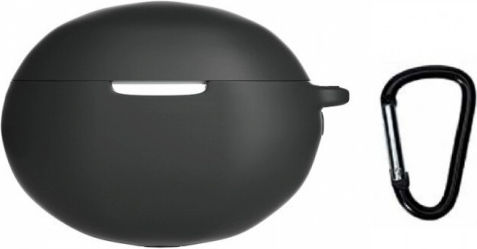 Husă cu cârlig în culoarea Negru pentru Huawei FreeBuds