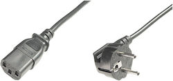 Digitus Schuko - IEC C13 Cable 2.5m Μαύρο AK-440100-025-S