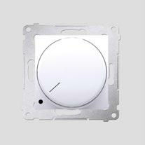 Kontakt-Simon Χωνευτός Διακόπτης Dimmer χωρίς Πλαίσιο LED Περιστροφικός σε Λευκό Χρώμα