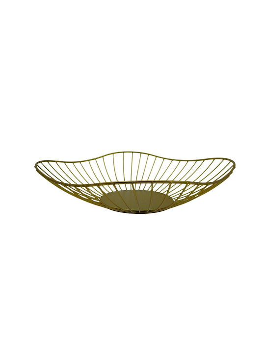 Etoile Fruit Bowl Metallic Gold 27x27cm