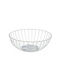 Versa Fruit Bowl Metallic White 28x10x28cm