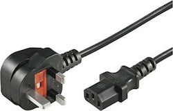 Microconnect Schuko - IEC C13 Cable 0.5m Μαύρο PE090405