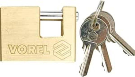 Vorel Bronze Padlock Brass with Key 75mm 1pcs