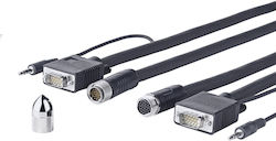 Vivolink Cable VGA male - VGA male Μαύρο 10m (PROVGASCW10)