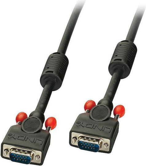 Lindy Cable VGA male - VGA male Μαύρο 1m (36372)