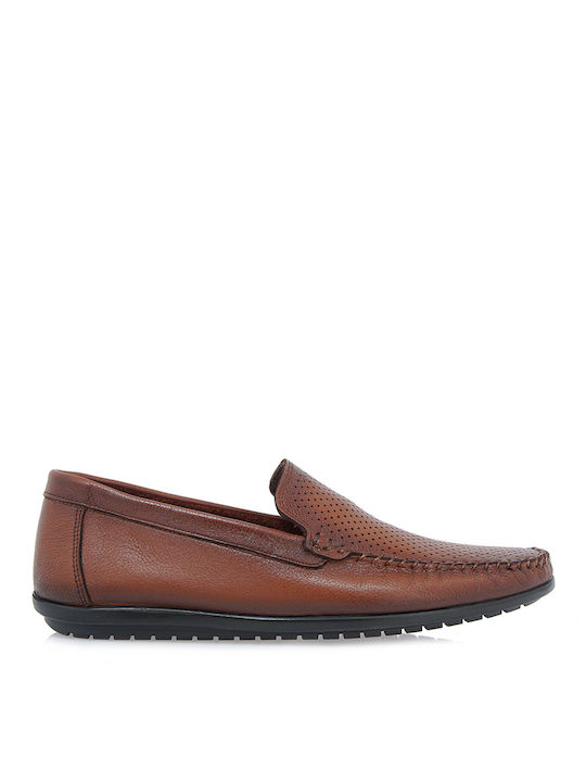 Giovanni Morelli Men's Piele Mocasini Tabac maro