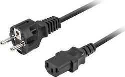 Lanberg Schuko - IEC C13 Cable 1.8m Μαύρο CA-C13C-15CC-0018-BK