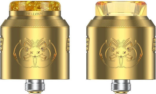 Hellvape Dead 2 Ατμοποιητής Ηλεκτρονικού Τσιγάρου RDA 24mm Gold AT-2479-GOLD