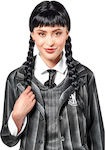 Carnival Wig with Braids Brunette for Halloween