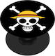 Pop Socket for Mobile Phone One Piece Skull Hat Black