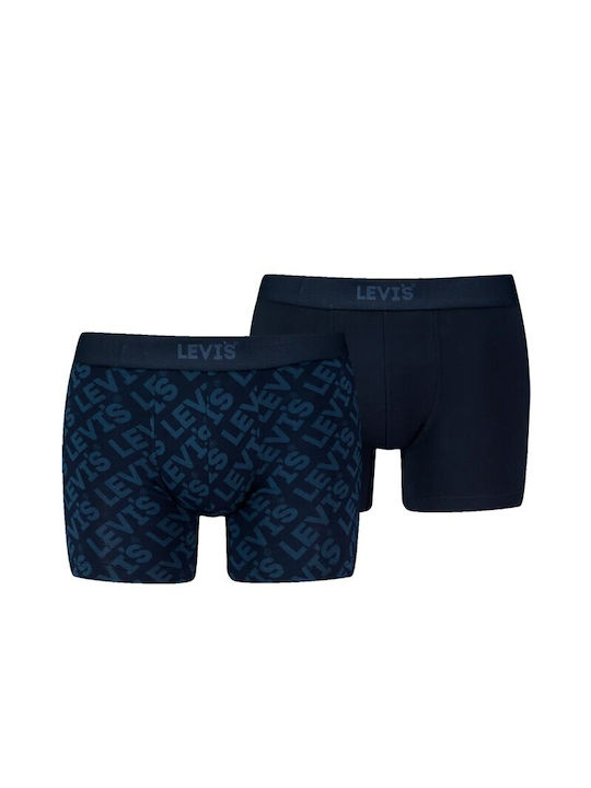 Levi's Herren Boxershorts Dark Blue 2Packung