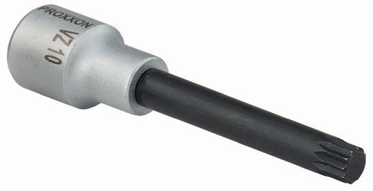 Proxxon Spritzfilter Wasserhahn Bit-Stecknuss mit Spline-Bit und Antriebsvierkant 1/2'' Größe M10x100mm 1Stück