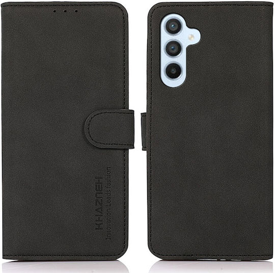 Khazneh Back Cover Leather Magnetic Black (Samsung Galaxy M34 5G)