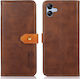 Khazneh Wallet Leather Brown (Samsung Galaxy A04e, F04)