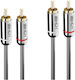 Lindy Cable 2x RCA male - 2x RCA female 0.5m 35344