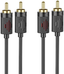 Hoco HC-UPA29BK 2x RCA-Stecker - 2x RCA-Stecker 1,5 m