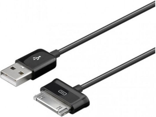 Techly USB to 30-Pin Cable Μαύρο 1.2m (305113)