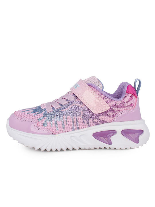 Geox Kids Sneakers J Assister with Lights Pink