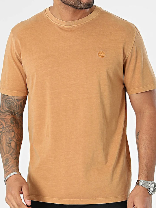 Timberland Men's Short Sleeve Blouse Camel