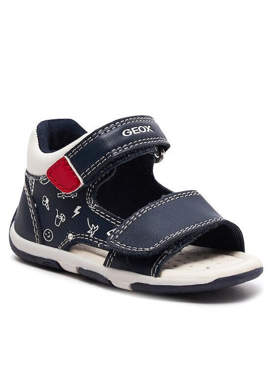 Geox Παιδικά Πέδιλα B Sandal Tapuz Navy Μπλε