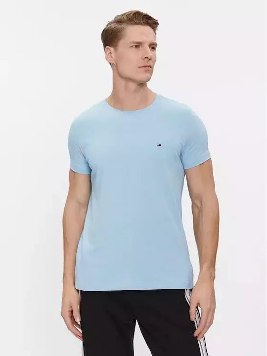 Tommy Hilfiger Ανδρική Μπλούζα Κοντομάνικη Σιελ (color Code: Cyw)