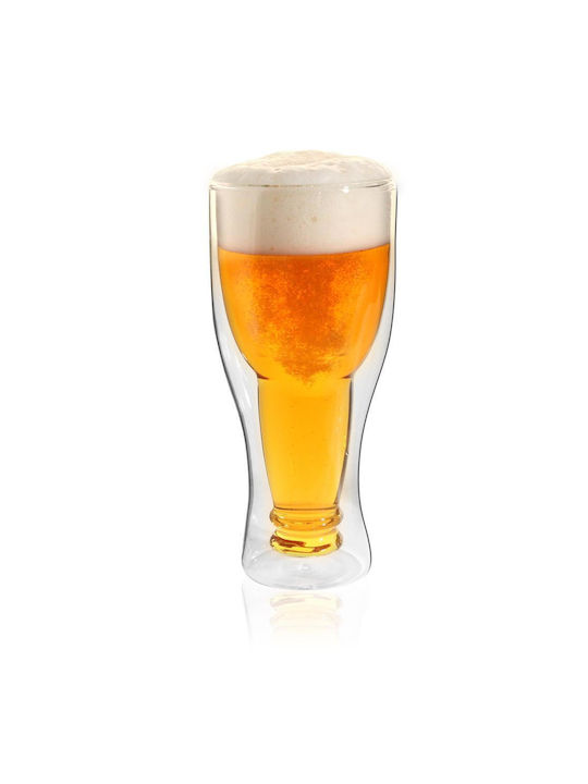 Vialli Design Ποτήρι Μπύρας / Κοκτέιλ/Ποτού από Γυαλί σε Γκρι Χρώμα 350ml
