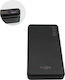 KLGO KP-65 Power Bank 10000mAh 37W με Θύρα USB-A Μαύρο