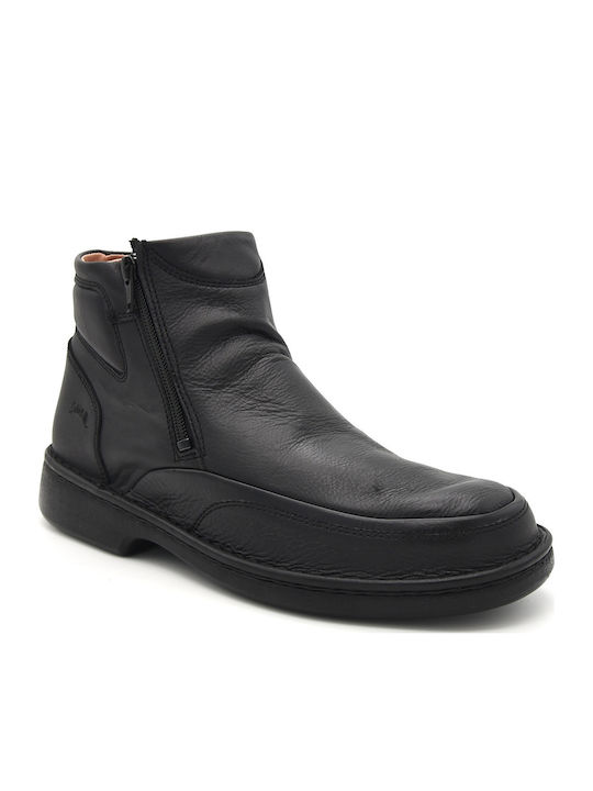 Softwalk Piele Negru Ghete barbati Anatomic