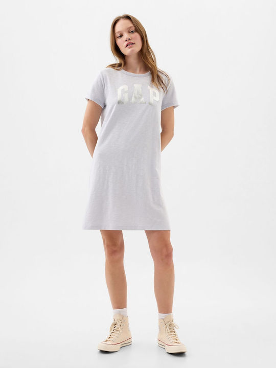 GAP Mini T-Shirt Dress Gray Matter