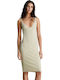 Summer Midi Knitted Dress Green Haze