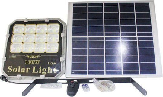 ForHome Waterproof Solar LED Floodlight 100W with Remote Control IP66