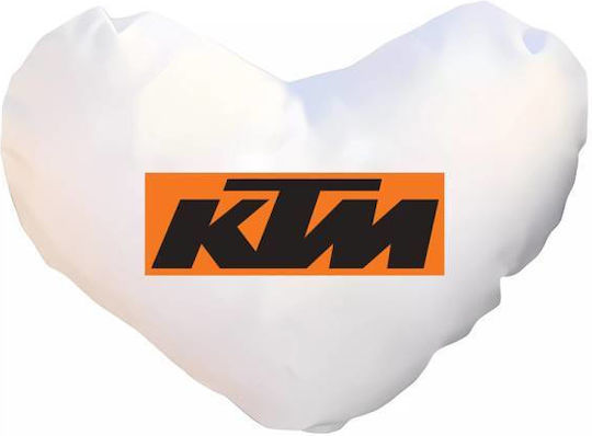 Takeposition Μαξιλάρι Καναπέ I Love Ktm Λευκό 40x40εκ.