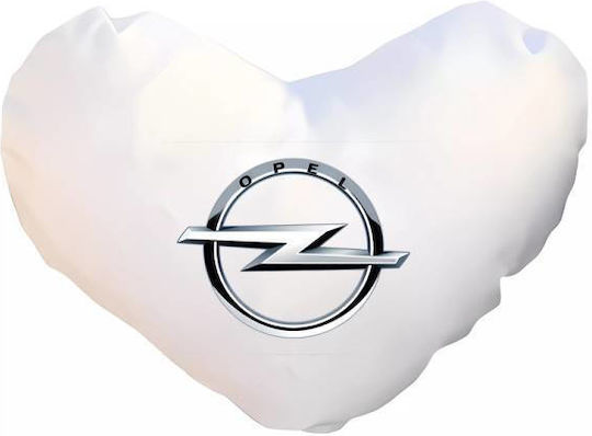 Takeposition Sofa Cushion I Love Opel White 40x40cm