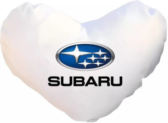 Takeposition Sofa Cushion I Love Subaru White 40x40cm