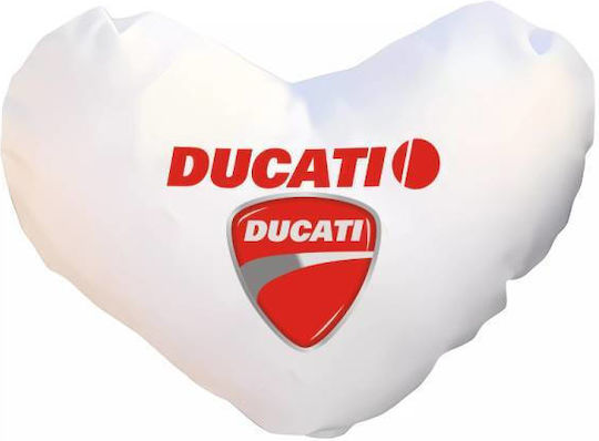 Takeposition Sofa Cushion I Love Ducati White 40x40cm