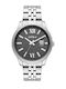 DAS.4 Herrenuhr Batterie mit Gray Metallarmband