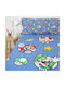 Nintendo Bettwäsche-Set Einzel aus Baumwolle & Polyester Super Mario Bros Blau 90x195cm 3Stück