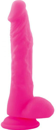 Boss Of Toys Ρεαλιστικό Dildo με Όρχεις και Βεντούζα Φούξια