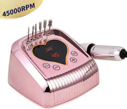 SML M16 Nagelfräser Strom 68W Rosa mit Pedal mi...