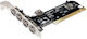Microconnect Κάρτα PCI σε θύρα USB 2.0