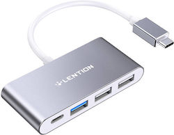 Lention USB Hub 4 Θυρών (USB-A / USB-C) 059923