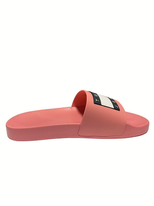 Tommy Hilfiger Slides În Culoare Roz