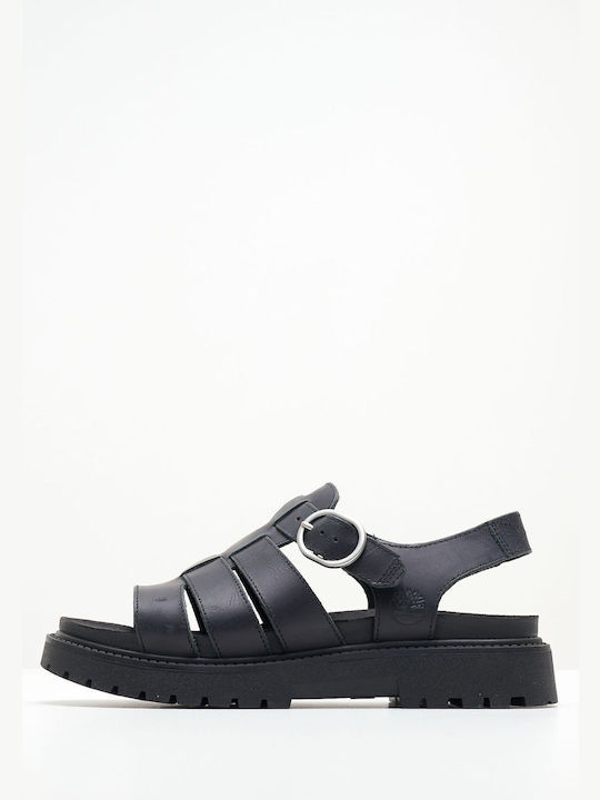 Timberland Leather Women's Sandals Black