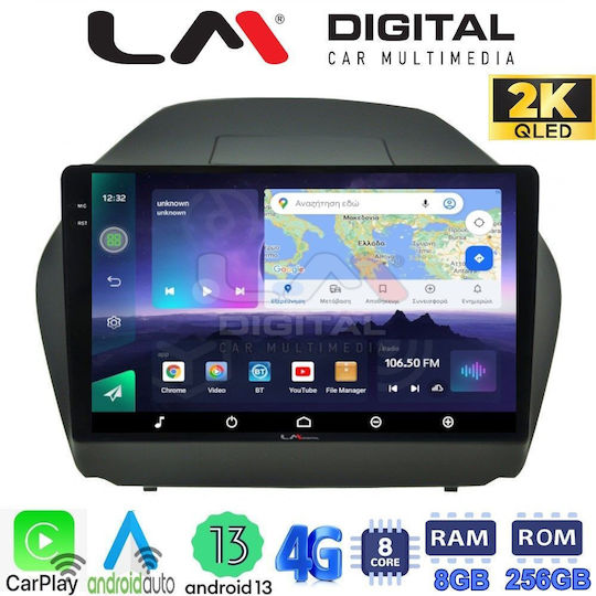 LM Digital Ηχοσύστημα Αυτοκινήτου για Hyundai iX35 2009>2015 (Bluetooth/USB/WiFi/GPS/Apple-Carplay/Android-Auto) με Οθόνη Αφής 10.36"