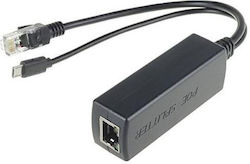 Microconnect 5v 2.4a Ethernet To Rj45 + Microusb PoE Splitter